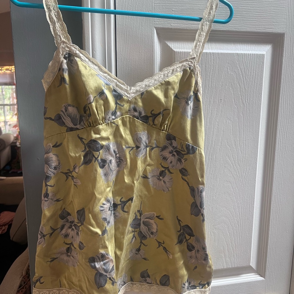 The Limited Yellow Lace Camisole
